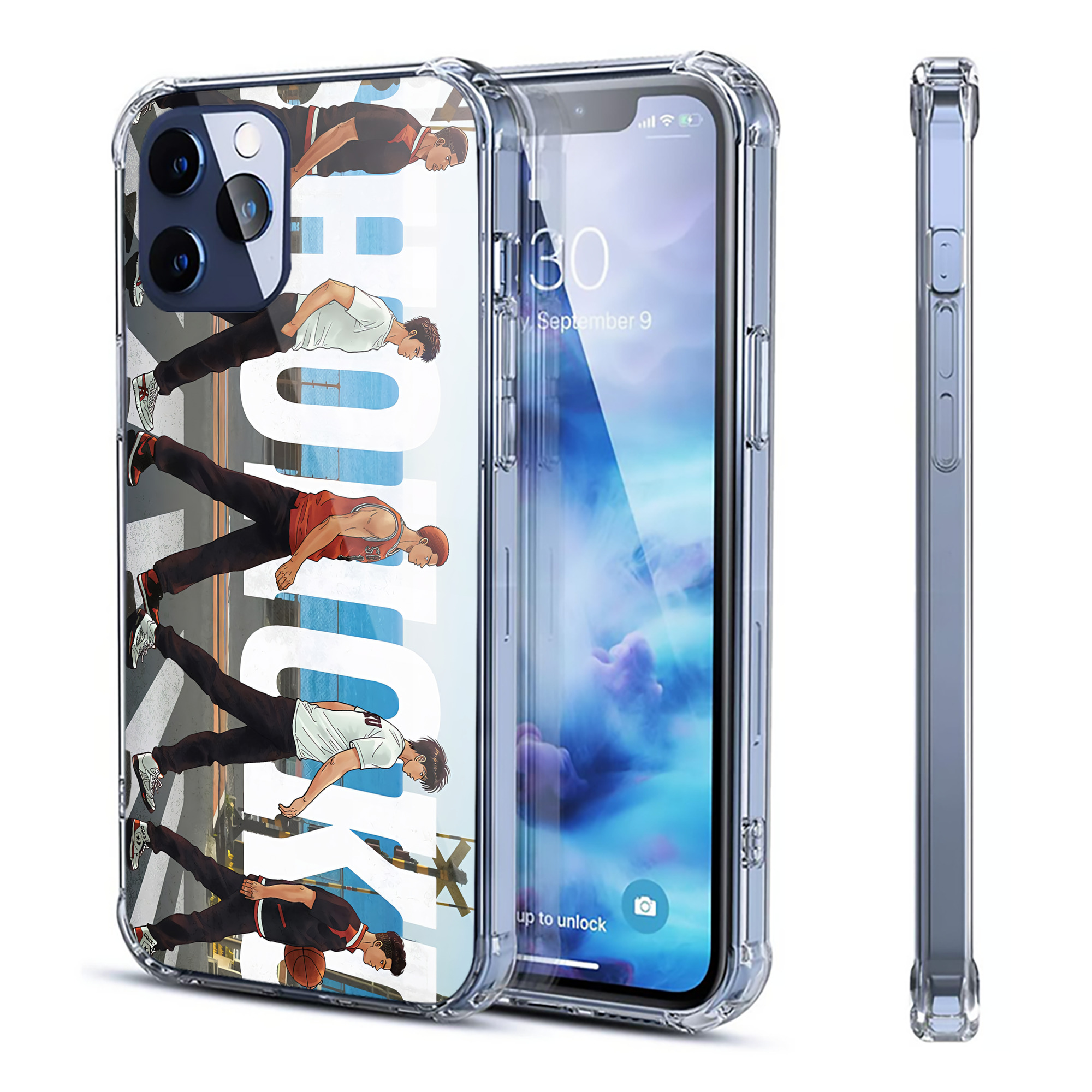 （画像用） SLAM DUNK／スラムダンク 【iPhone 12シリーズ対応】透明スマホケース（クリアソフトケース）